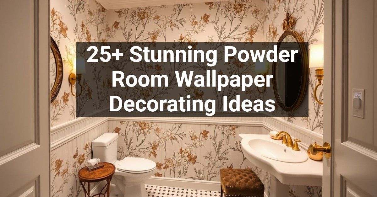 25+ Stunning Powder Room Wallpaper Decorating Ideas – Engineers and ...