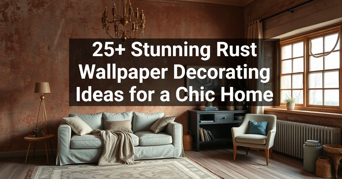 25+ Stunning Rust Wallpaper Decorating Ideas for a Chic Home ...