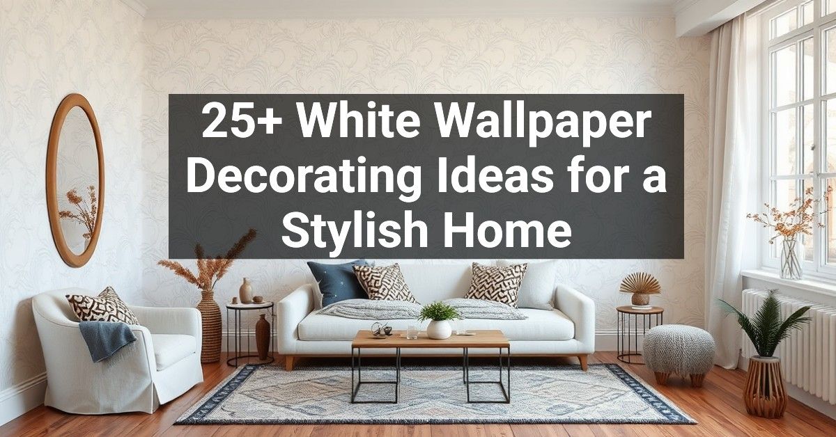 25+ White Wallpaper Decorating Ideas for a Stylish Home – Engineers and ...